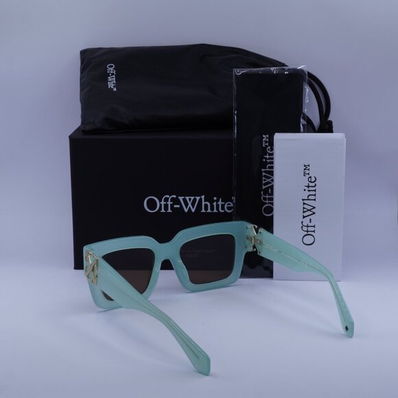 Off-White OERI14D MYSTIC 5364 Square Sunglasses – Sage/Brown - Picture 6 of 10
